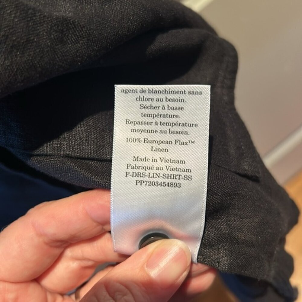 NWT EVERLANE The Daytripper Dress in Linen XS BLACK - Picture 9 of 16